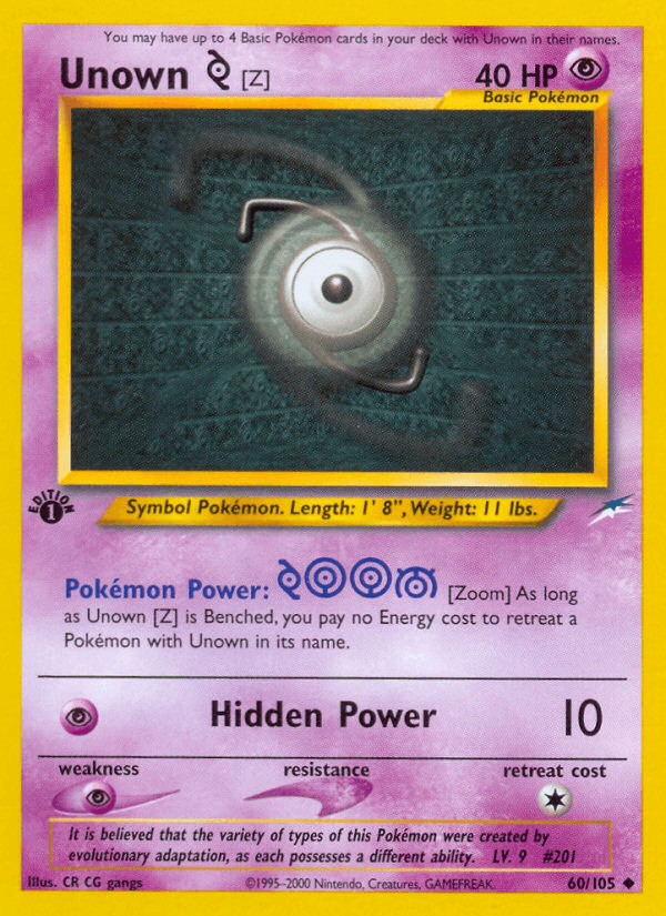 Unown [Z] [1st Edition]