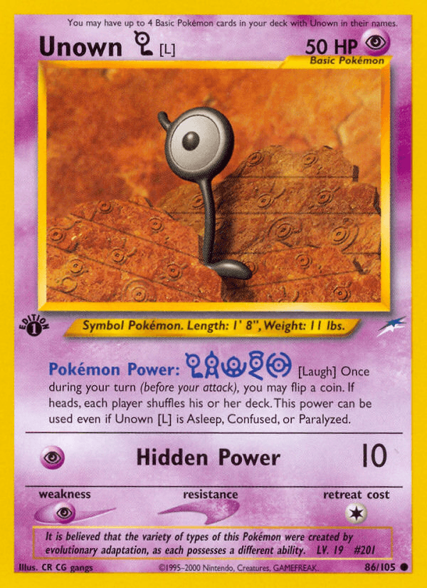 Unown [L] [1st Edition]