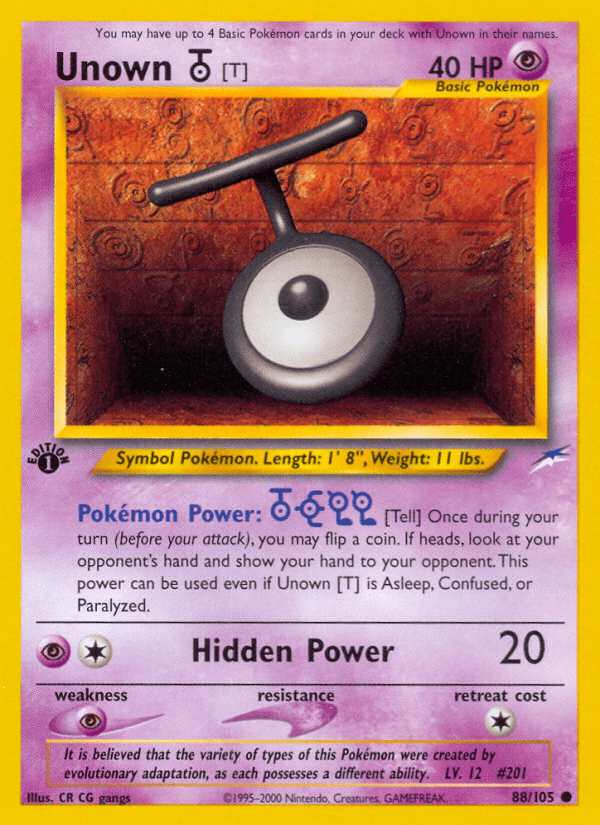 Unown [T] [1st Edition]