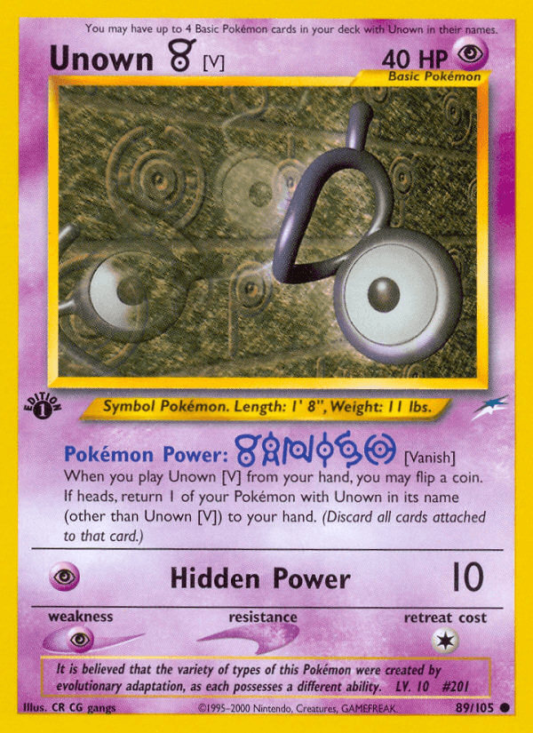Unown [V] [1st Edition]