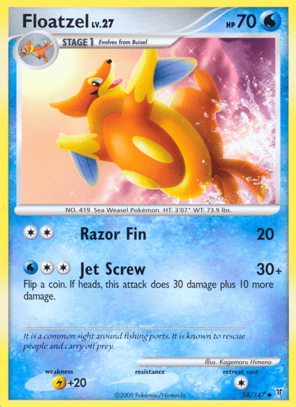 Floatzel [Reverse Holo]