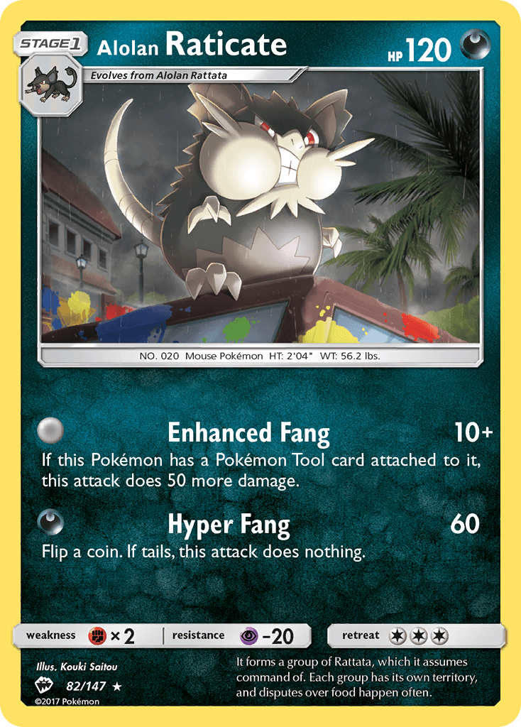Alolan Raticate [Reverse Holo]