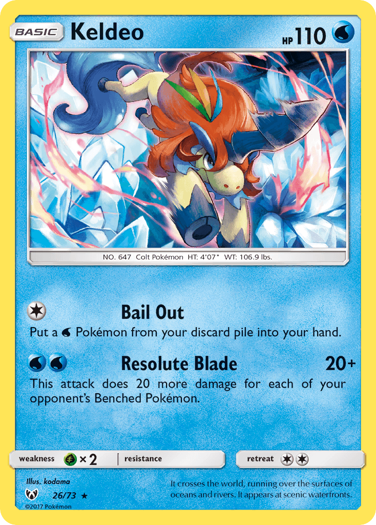 Keldeo [Reverse Holo]