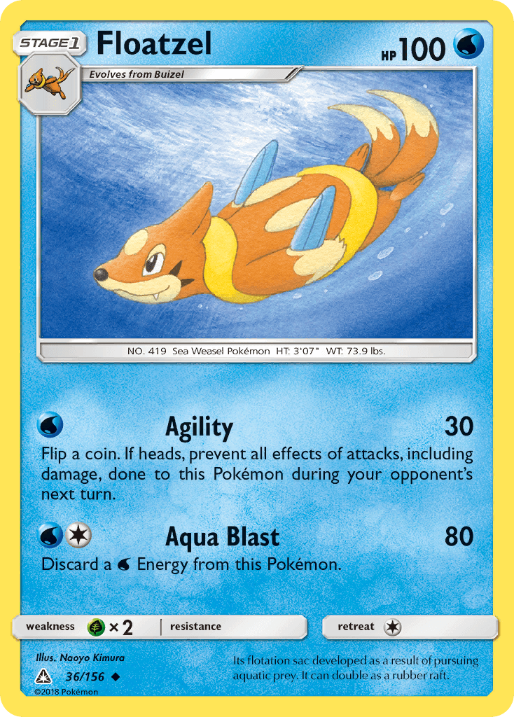Floatzel [Reverse Holo]