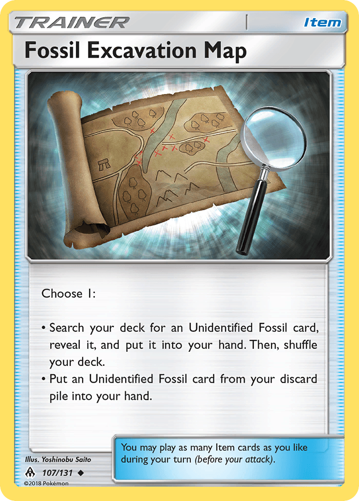 Fossil Excavation Map [Reverse Holo]