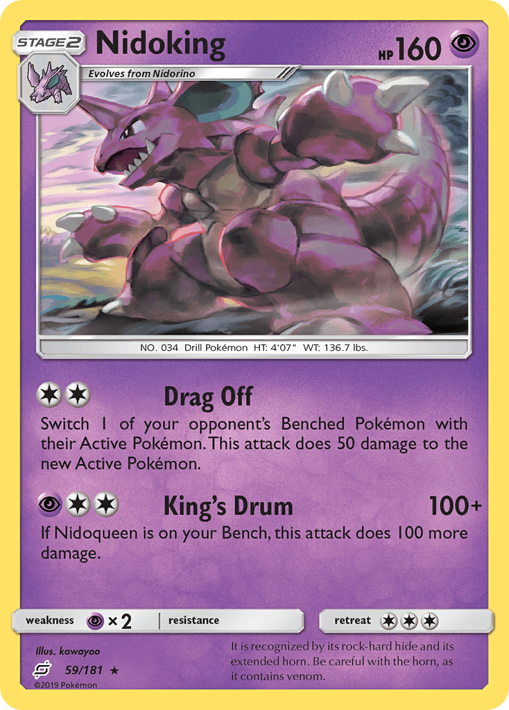 Nidoking [Reverse Holo]