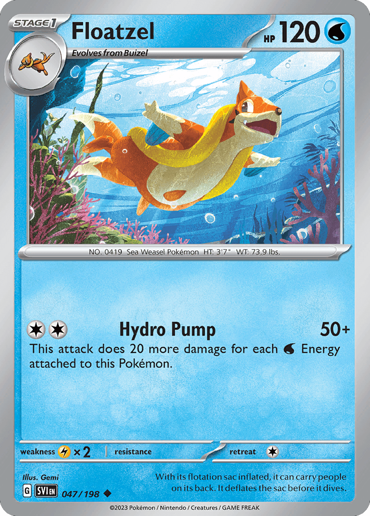 Floatzel [Reverse Holo]