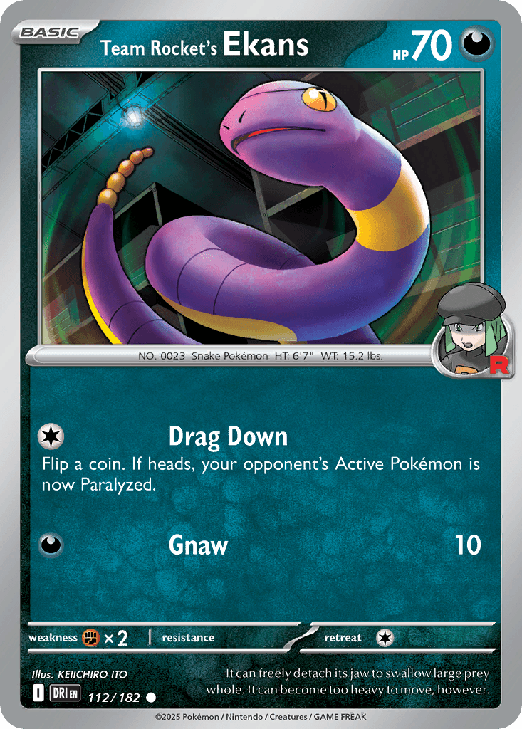 Team Rocket's Ekans [Reverse Holo]