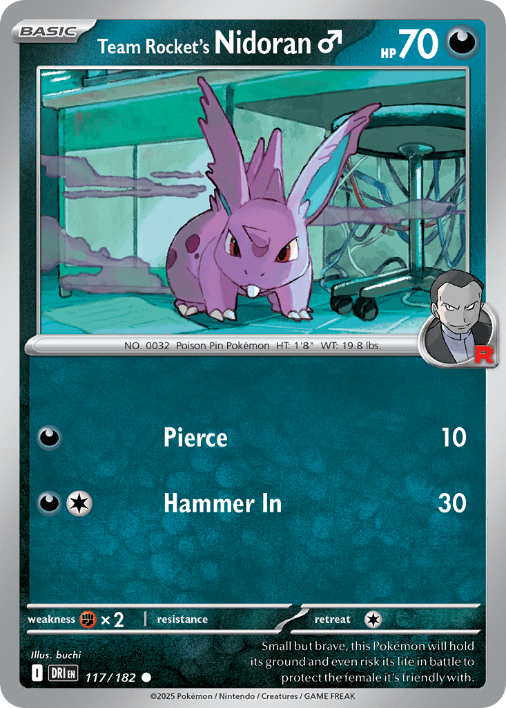 Team Rocket's Nidoran♂ [Reverse Holo]