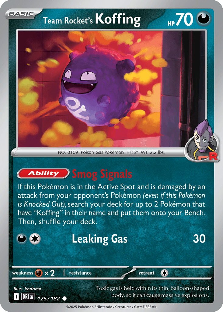 Team Rocket's Koffing [Reverse Holo]