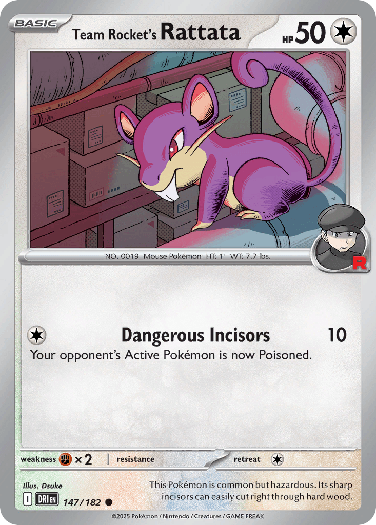 Team Rocket's Rattata [Reverse Holo]