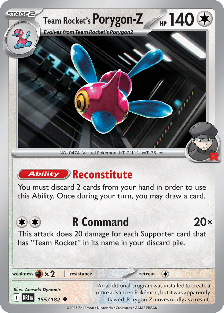 Team Rocket's Porygon-Z [Reverse Holo]