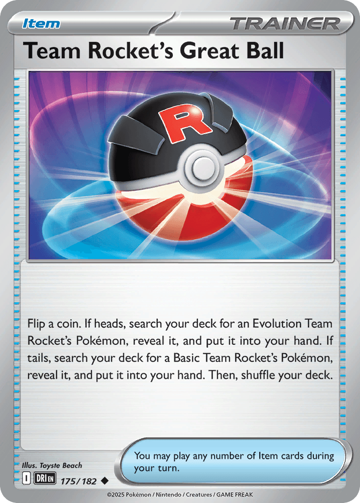 Team Rocket's Great Ball [Reverse Holo]