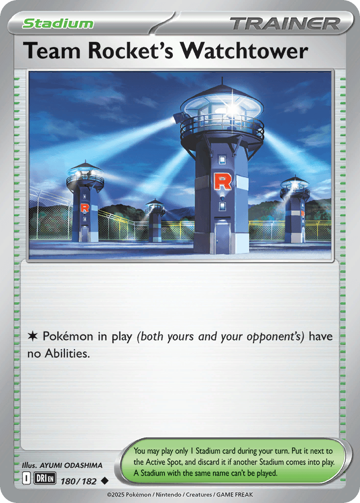 Team Rocket's Watchtower [Reverse Holo]