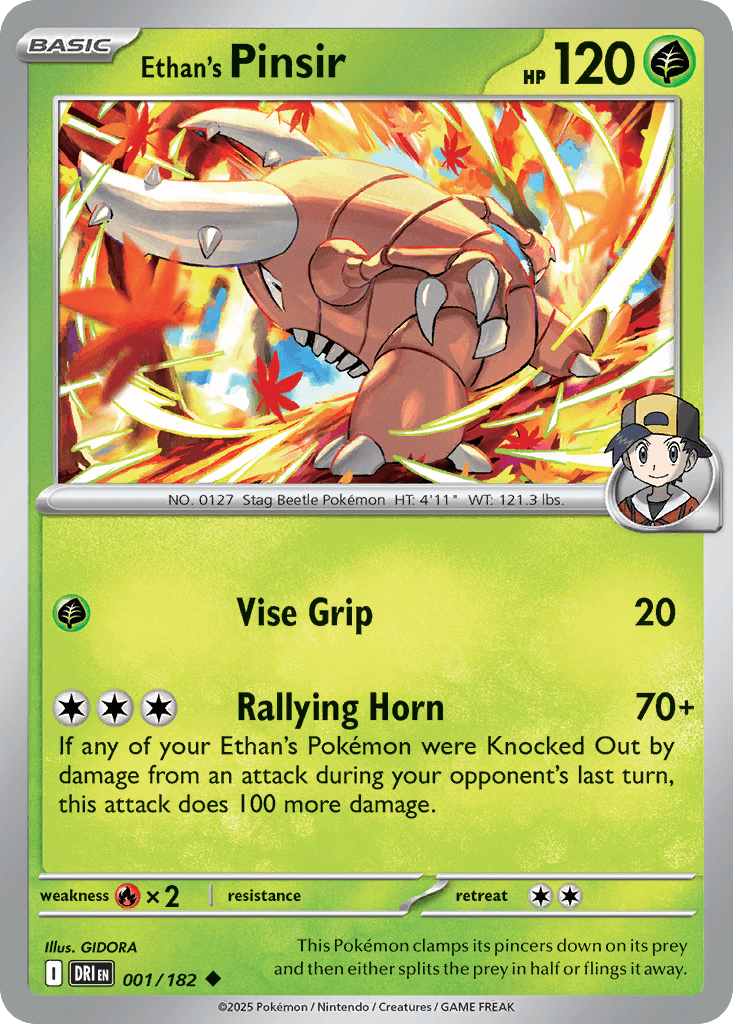 Ethan's Pinsir [Reverse Holo]