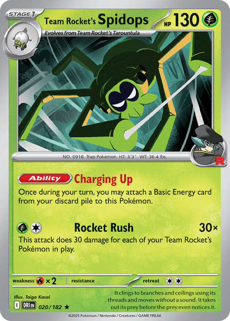 Team Rocket's Spidops [Reverse Holo]