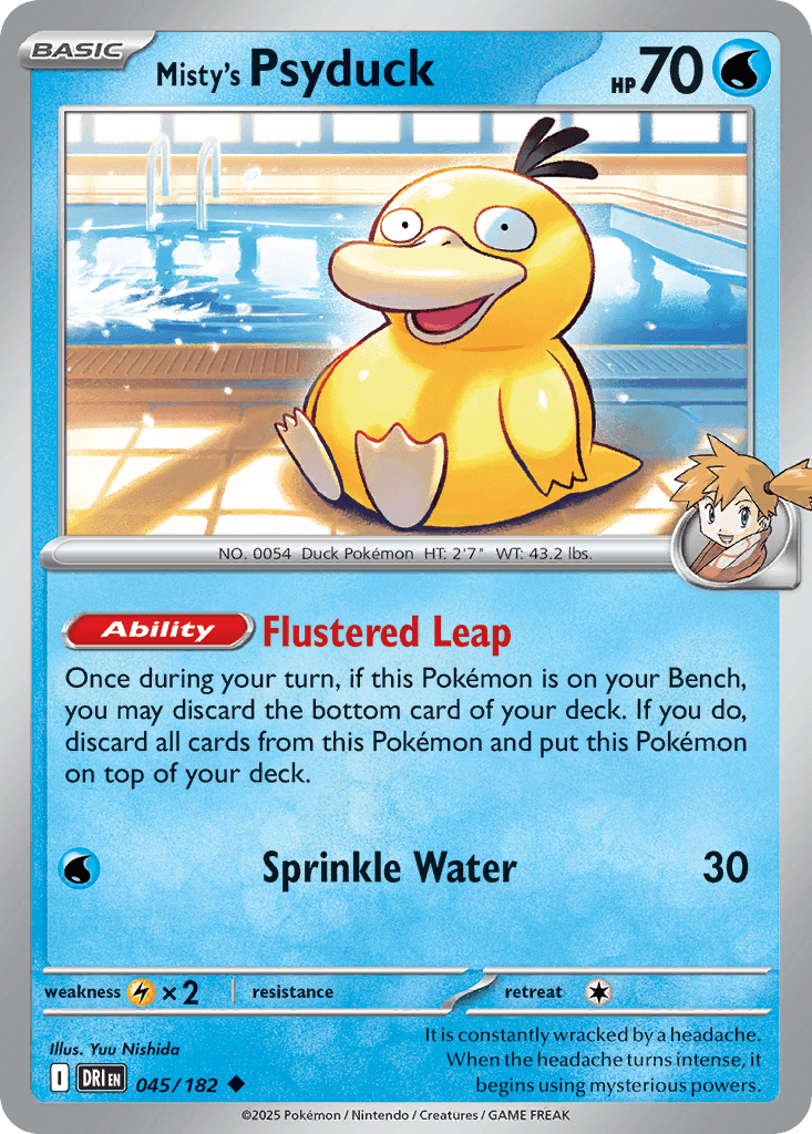 Misty's Psyduck [Reverse Holo]