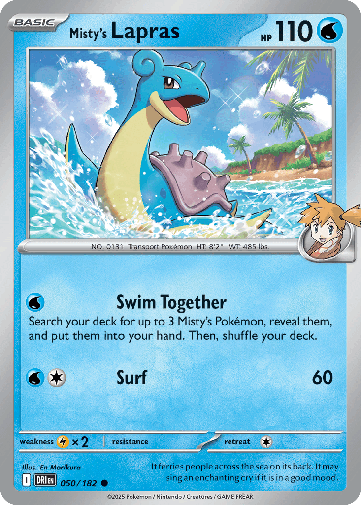 Misty's Lapras [Reverse Holo]