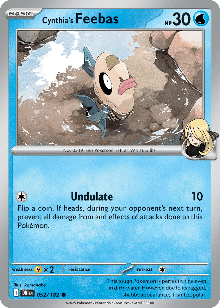 Cynthia's Feebas [Reverse Holo]