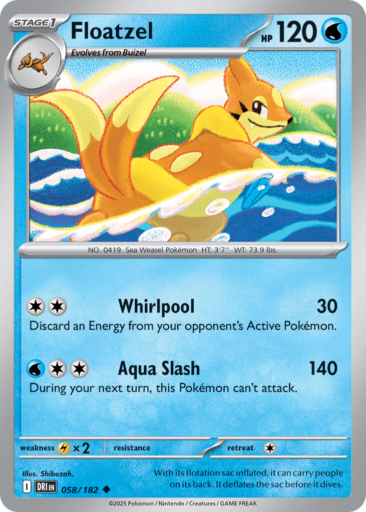 Floatzel [Reverse Holo]