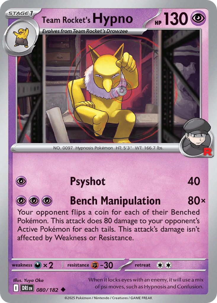 Team Rocket's Hypno [Reverse Holo]