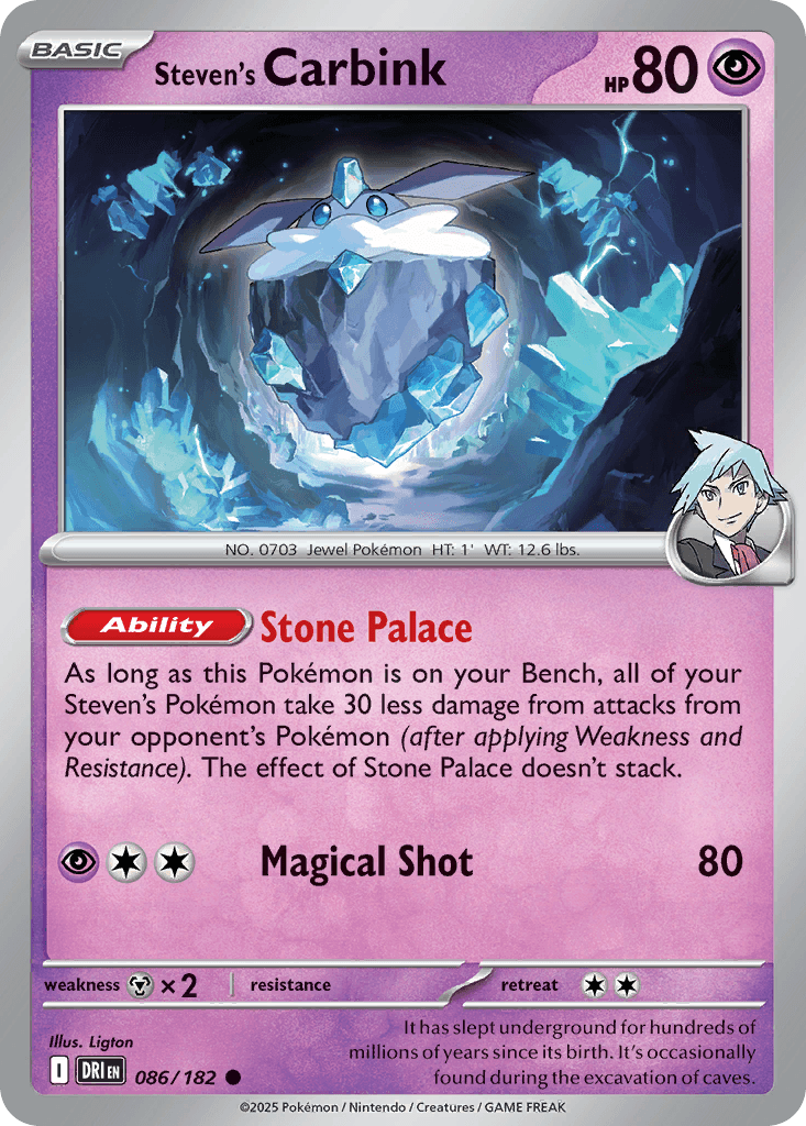 Steven's Carbink [Reverse Holo]
