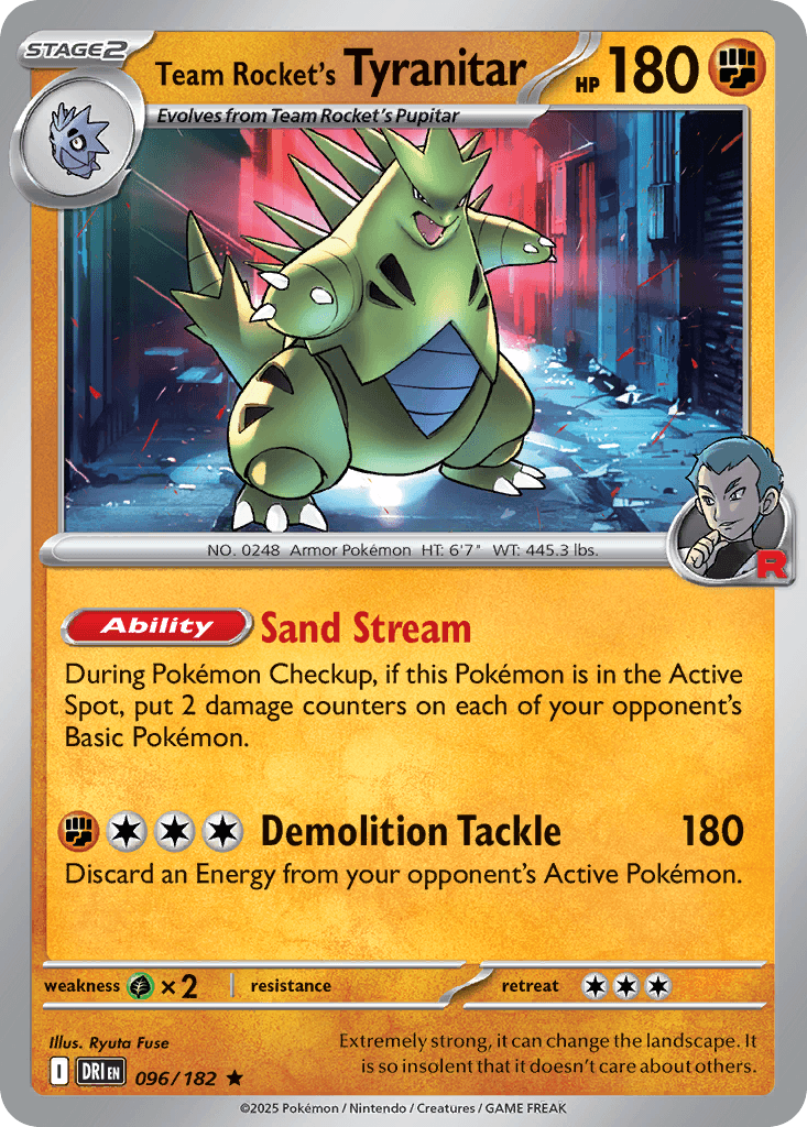 Team Rocket's Tyranitar [Reverse Holo]
