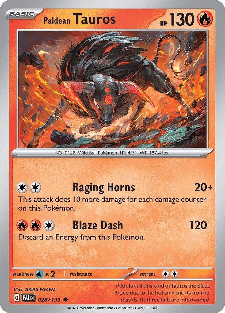 Paldean Tauros [Reverse Holo]