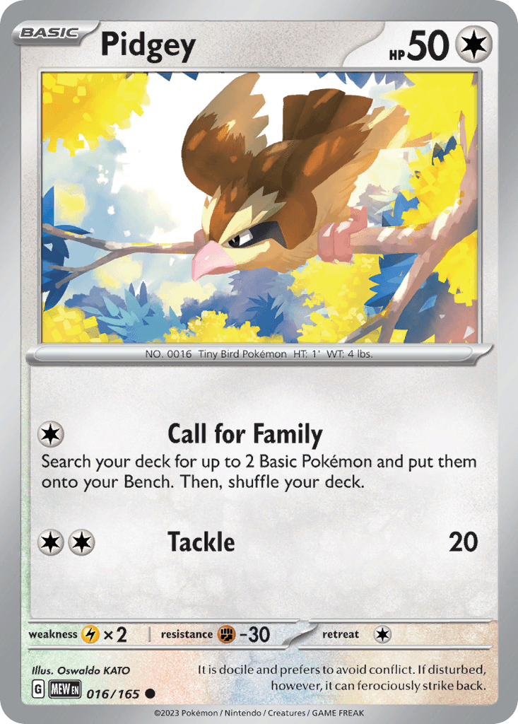 Pidgey [Reverse Holo Play]
