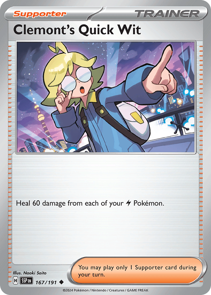 Clemont's Quick Wit [Reverse Holo]