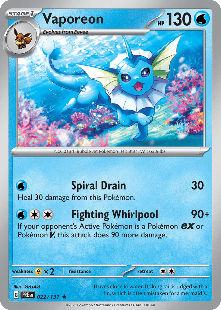 Vaporeon [Cosmos Holo]