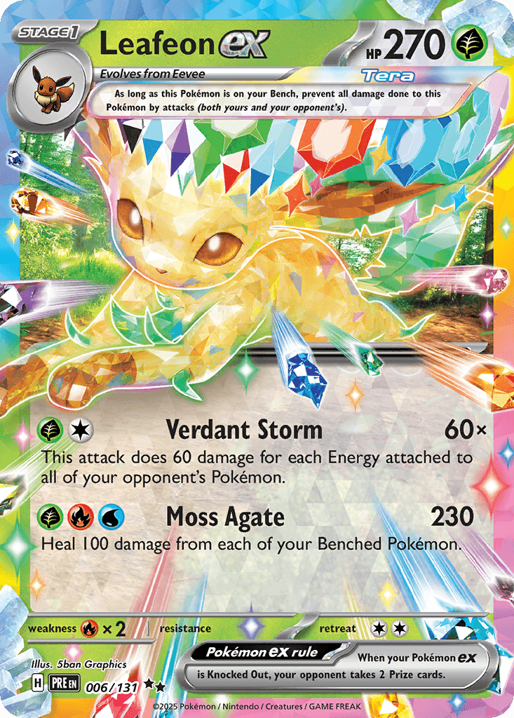 Leafeon ex [Prize Pack Series 7]