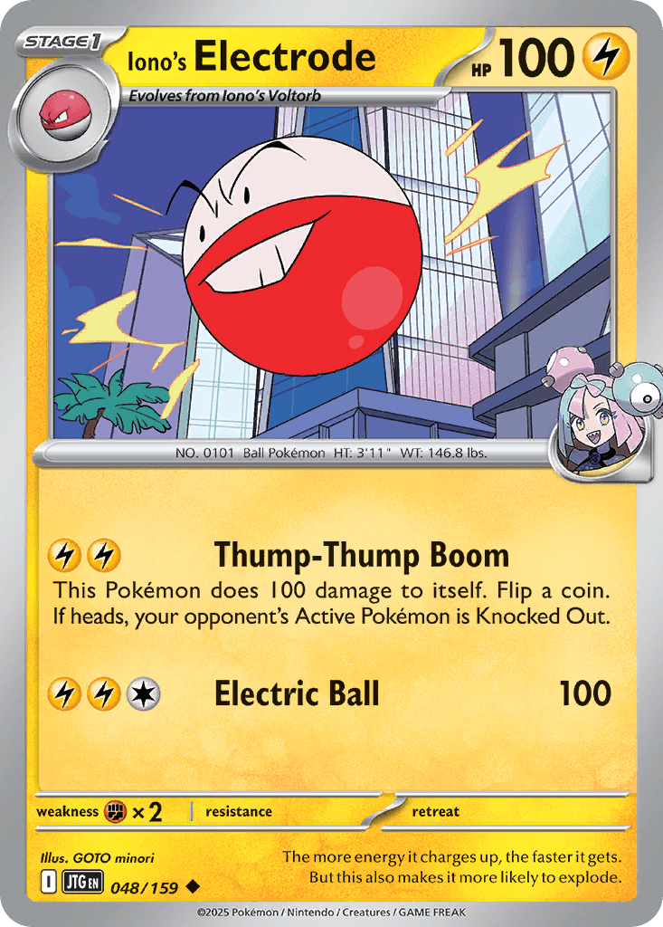 Iono's Electrode [Reverse Holo]