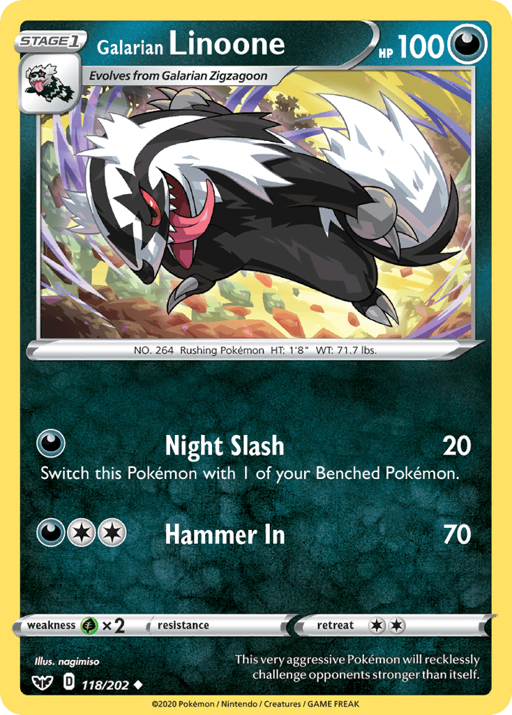 Galarian Linoone [Reverse Holo]