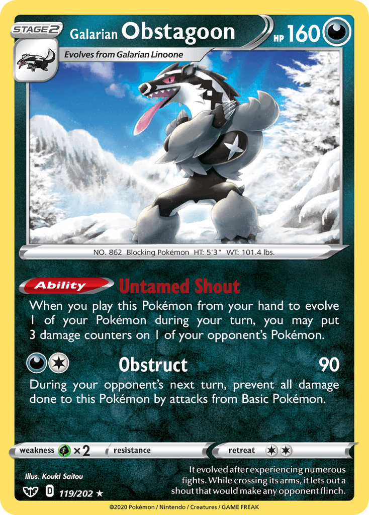 Galarian Obstagoon [Prerelease]