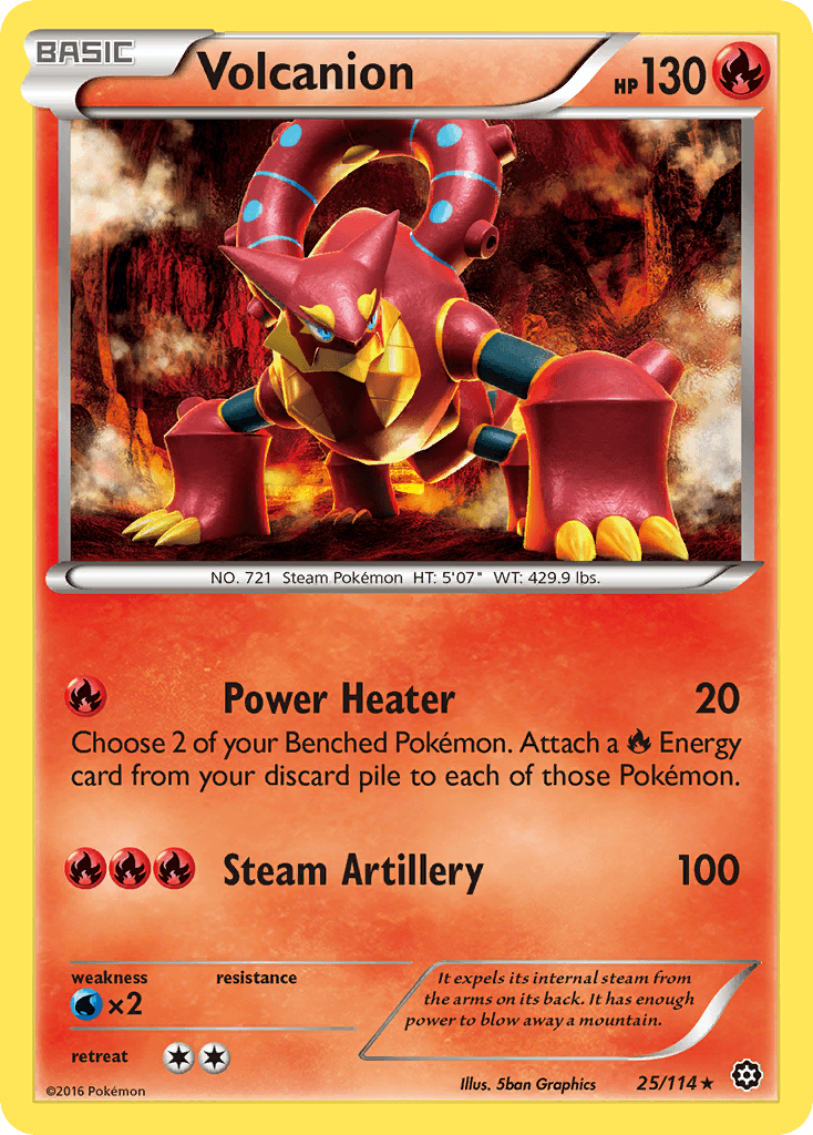 Volcanion [Reverse Holo Pokemon League]