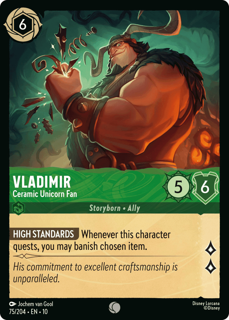 Vladimir - Ceramic Unicorn Fan