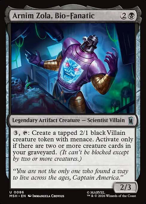 Arnim Zola, Bio-Fanatic