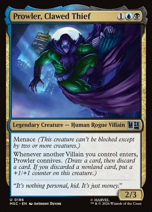 Prowler, Clawed Thief