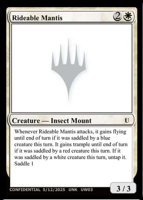 Rideable Mantis