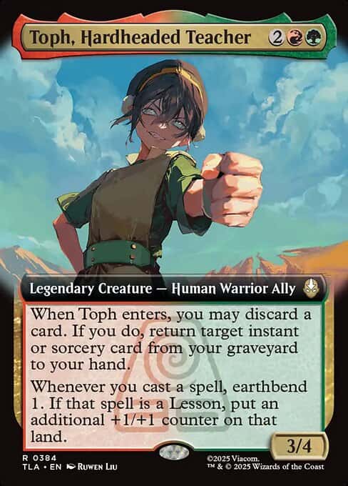 Toph, Hardheaded Teacher