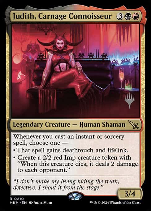 Judith, Carnage Connoisseur