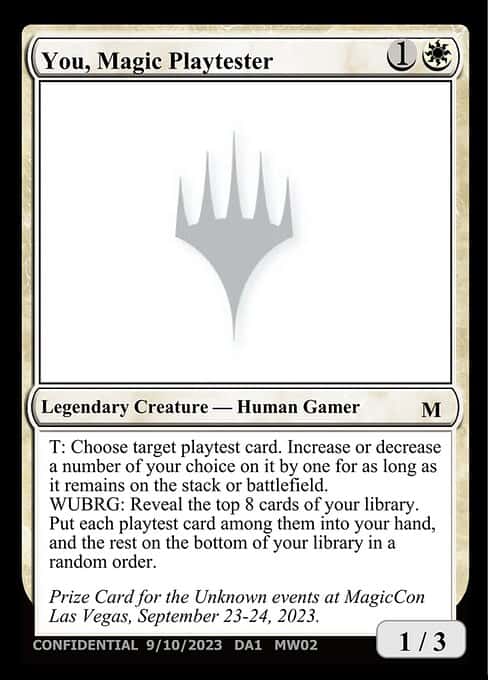 You, Magic Playtester