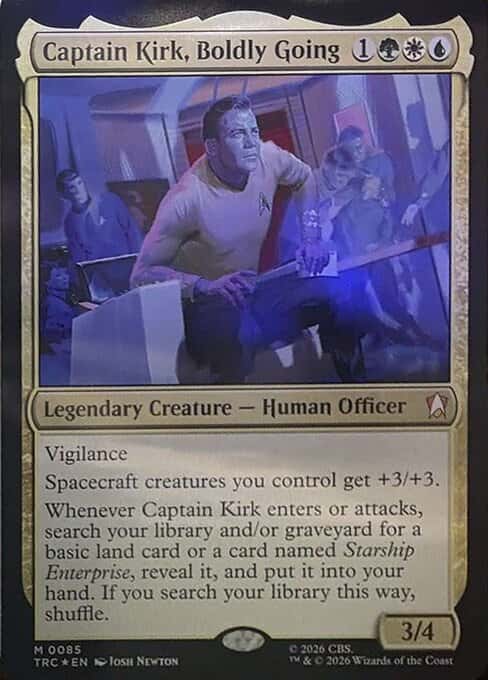 Captain Kirk, Boldly Going