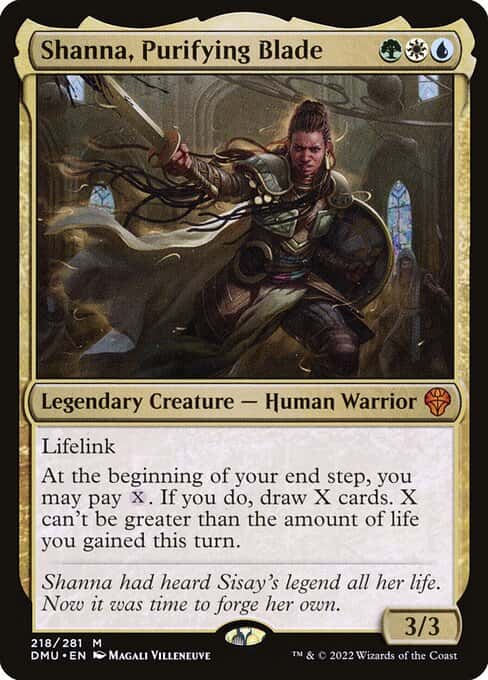 Shanna, Purifying Blade