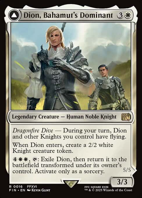 Dion, Bahamut's Dominant // Bahamut, Warden of Light
