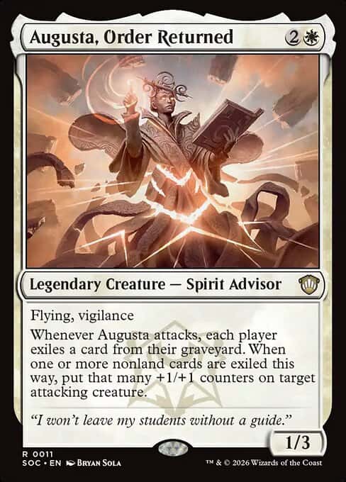 Augusta, Order Returned
