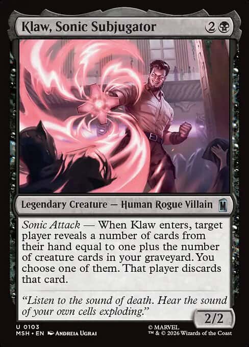 Klaw, Sonic Subjugator