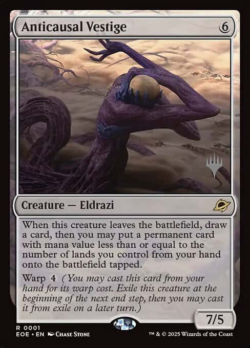 Anticausal Vestige