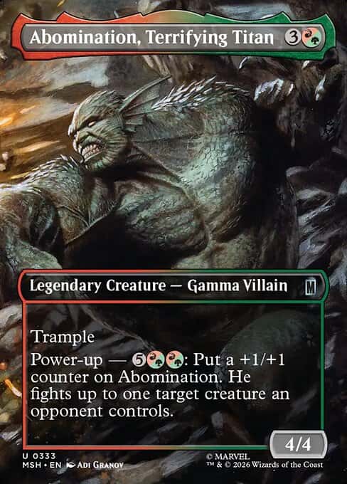 Abomination, Terrifying Titan